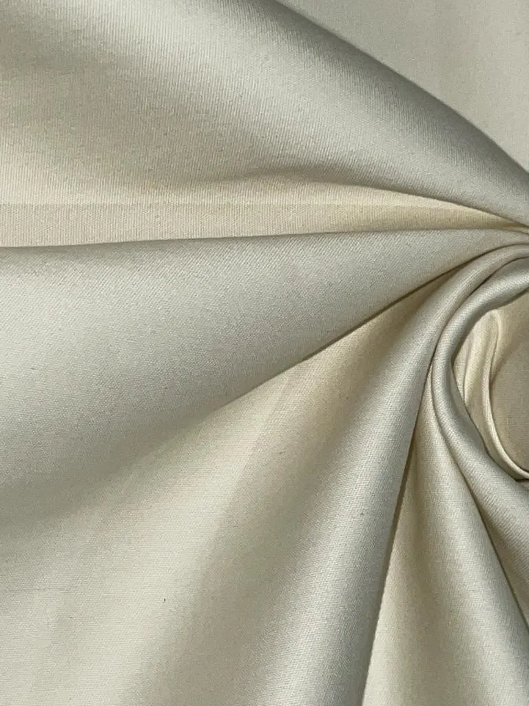 100% Heavy Cotton satin dark pearl color 115" wide [15543]