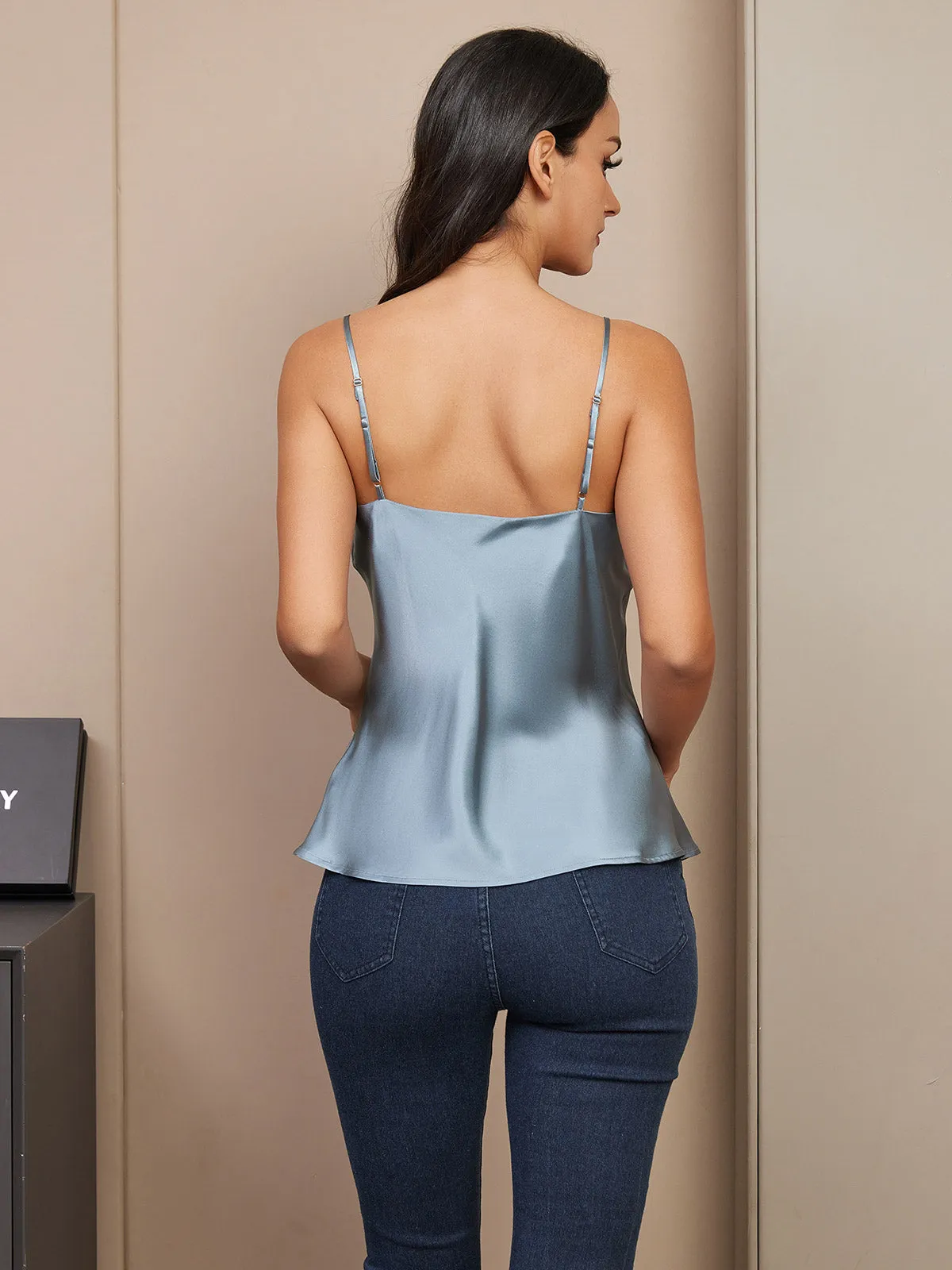 100% Silke Spaghetti Rem Camisoles