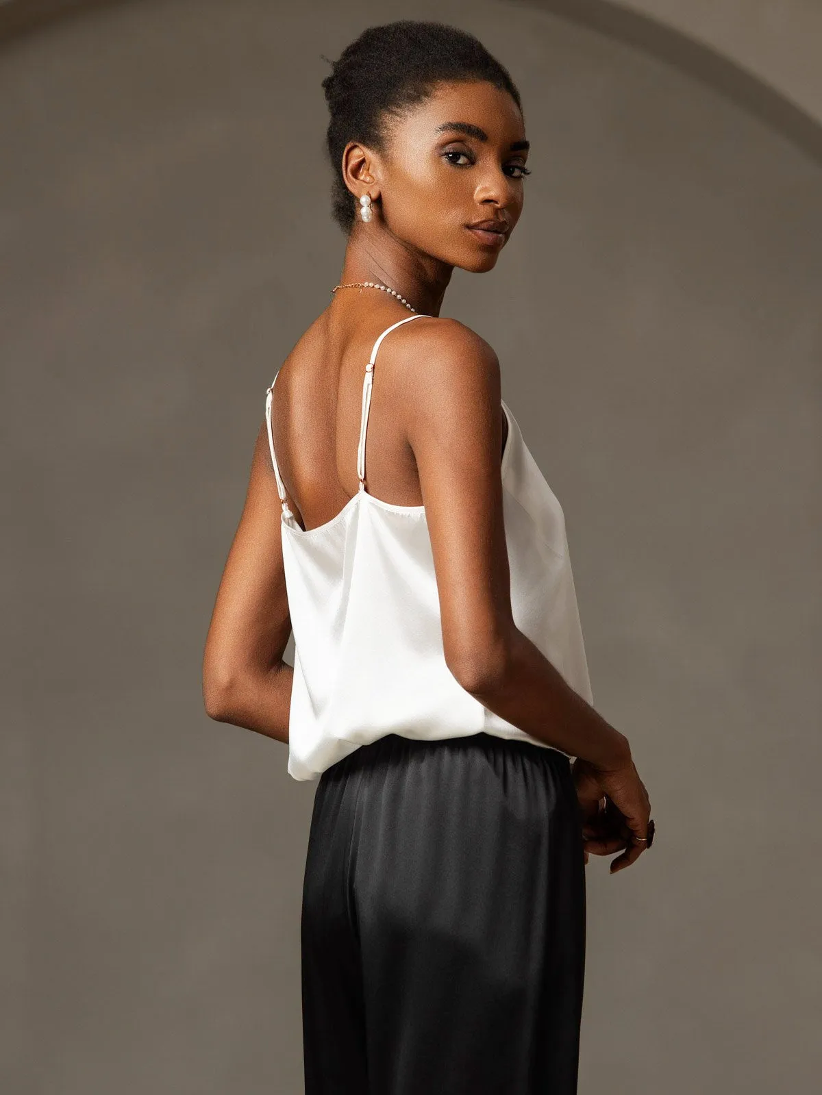 19Momme Silke-Spaghettistropper Camisole-top