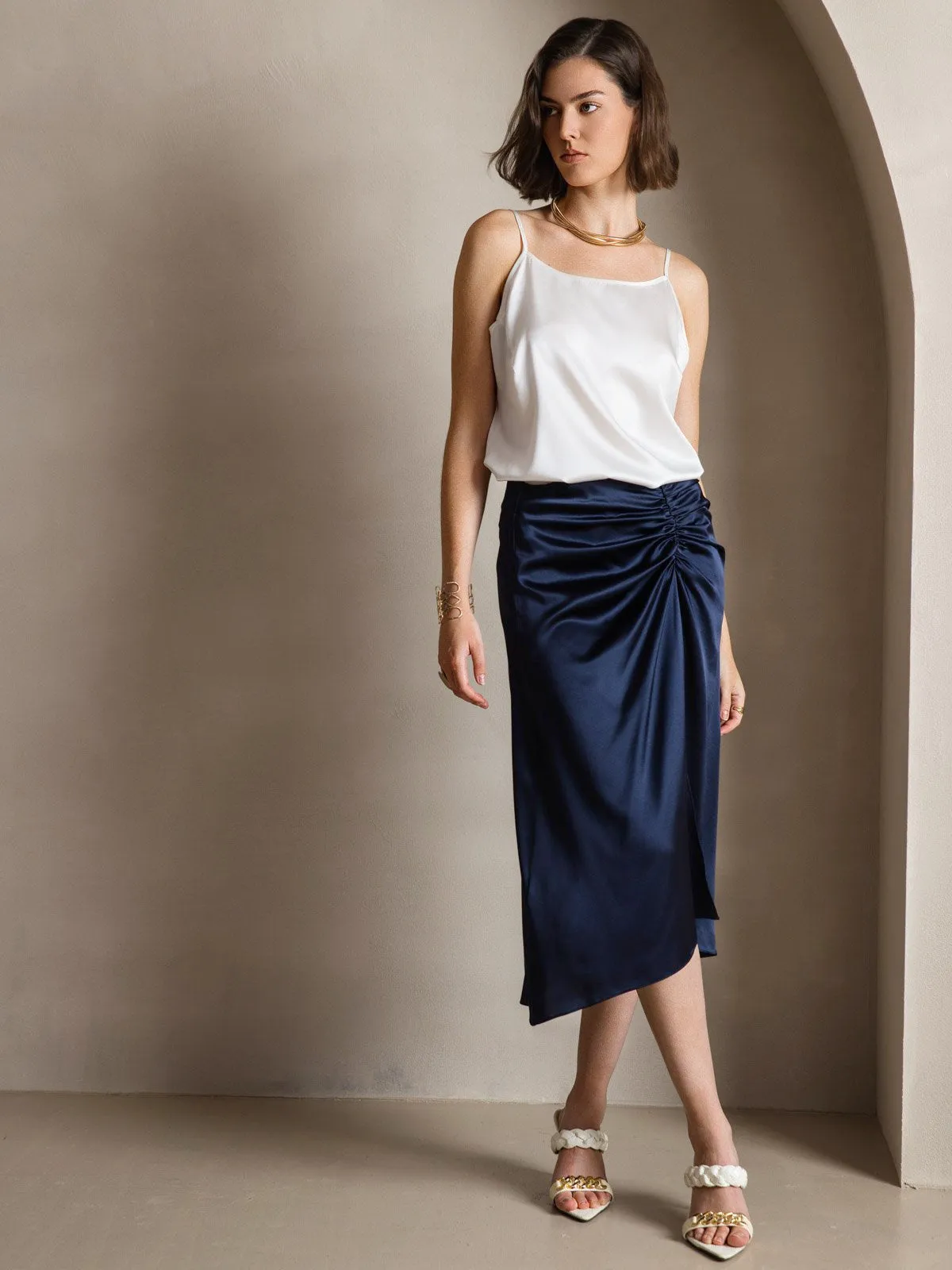 19Momme Silke-Spaghettistropper Camisole-top