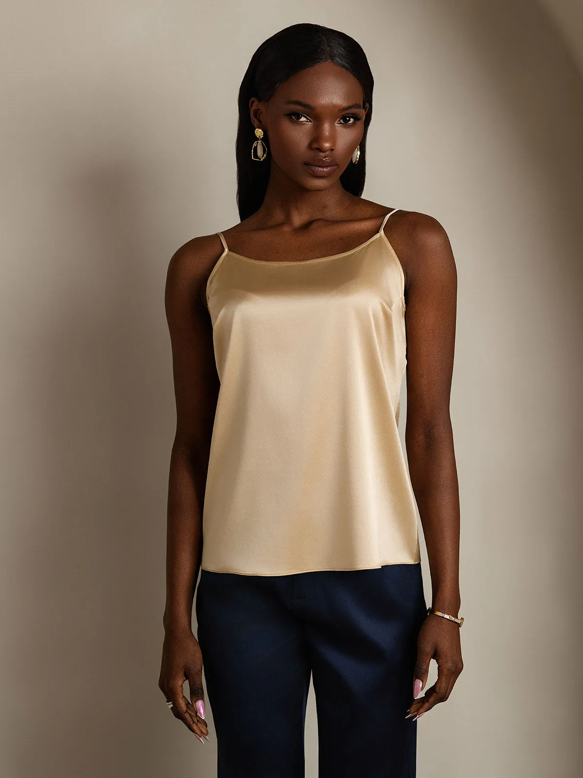 19Momme Silke-Spaghettistropper Camisole-top