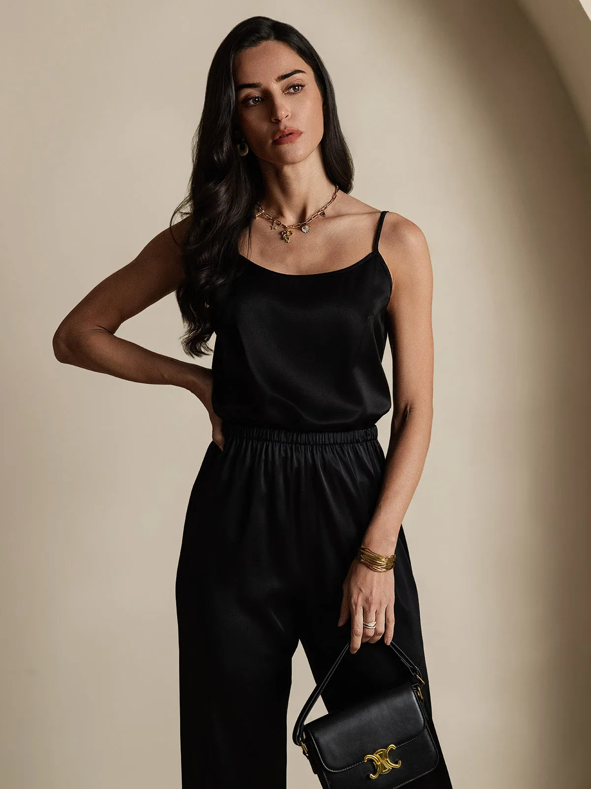 19Momme Silke-Spaghettistropper Camisole-top