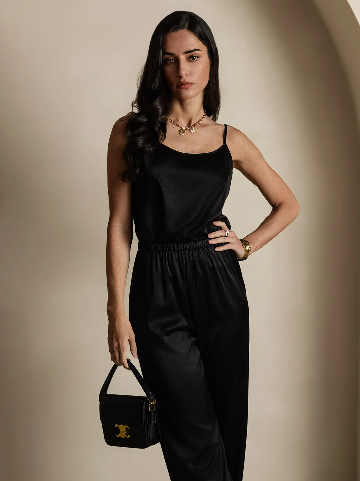 19Momme Silke-Spaghettistropper Camisole-top