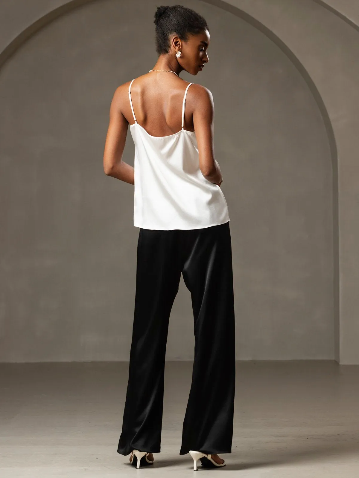 19Momme Silke-Spaghettistropper Camisole-top