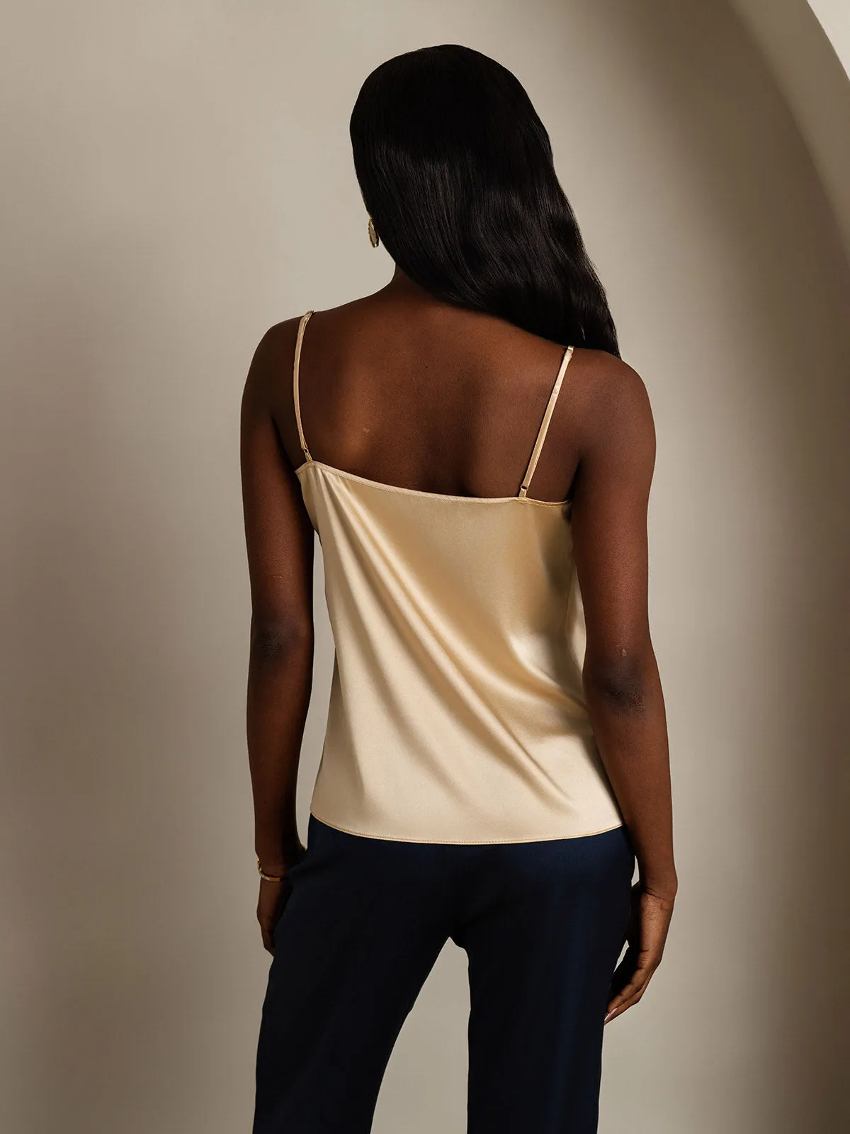 19Momme Silke-Spaghettistropper Camisole-top