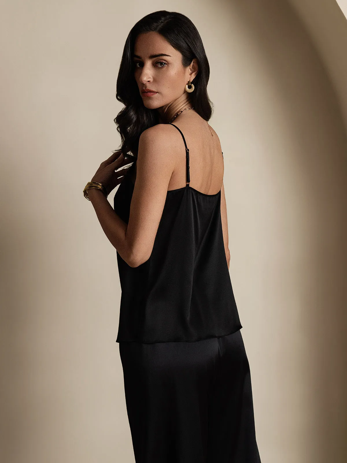 19Momme Silke-Spaghettistropper Camisole-top