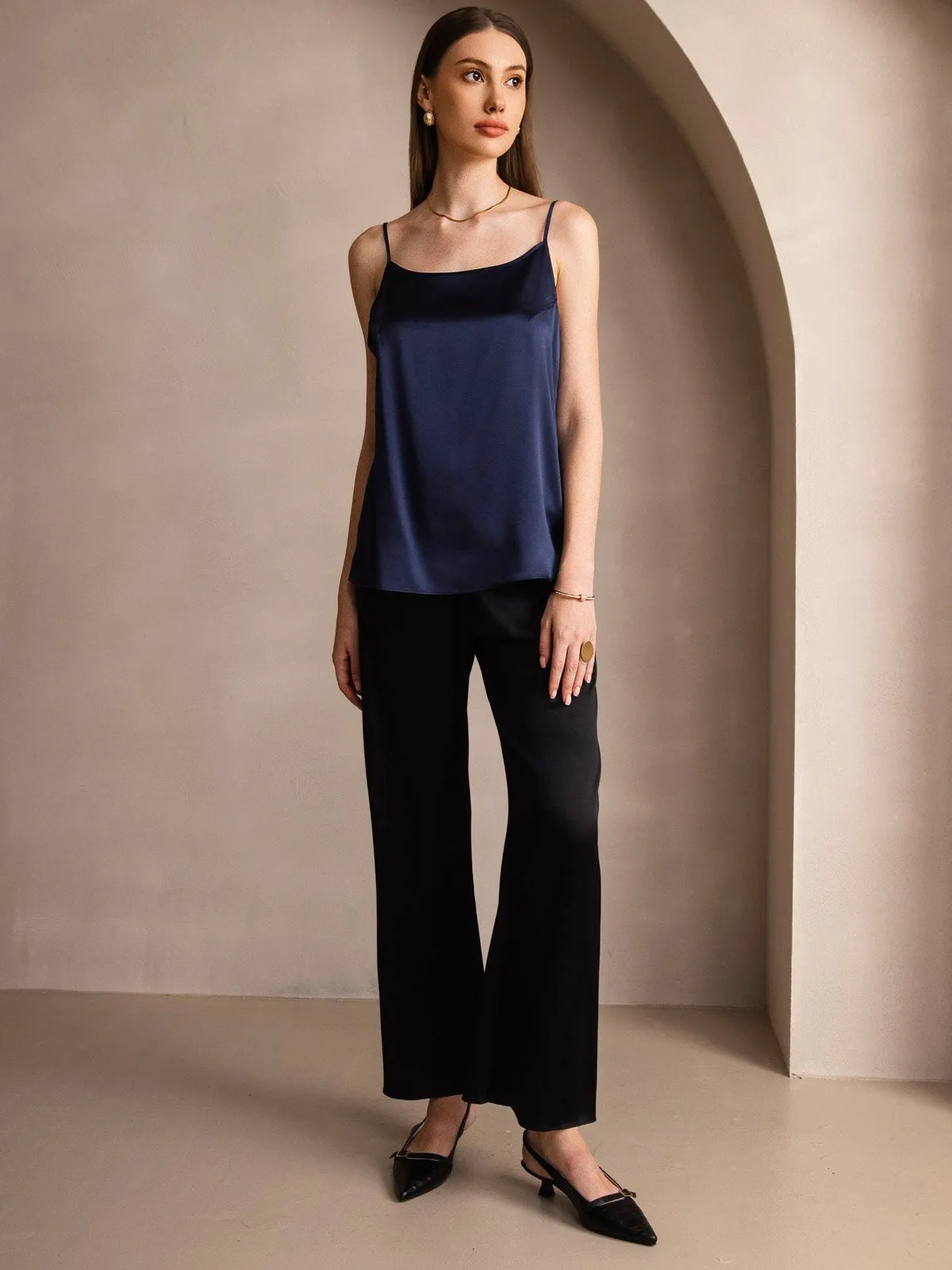 19Momme Silke-Spaghettistropper Camisole-top