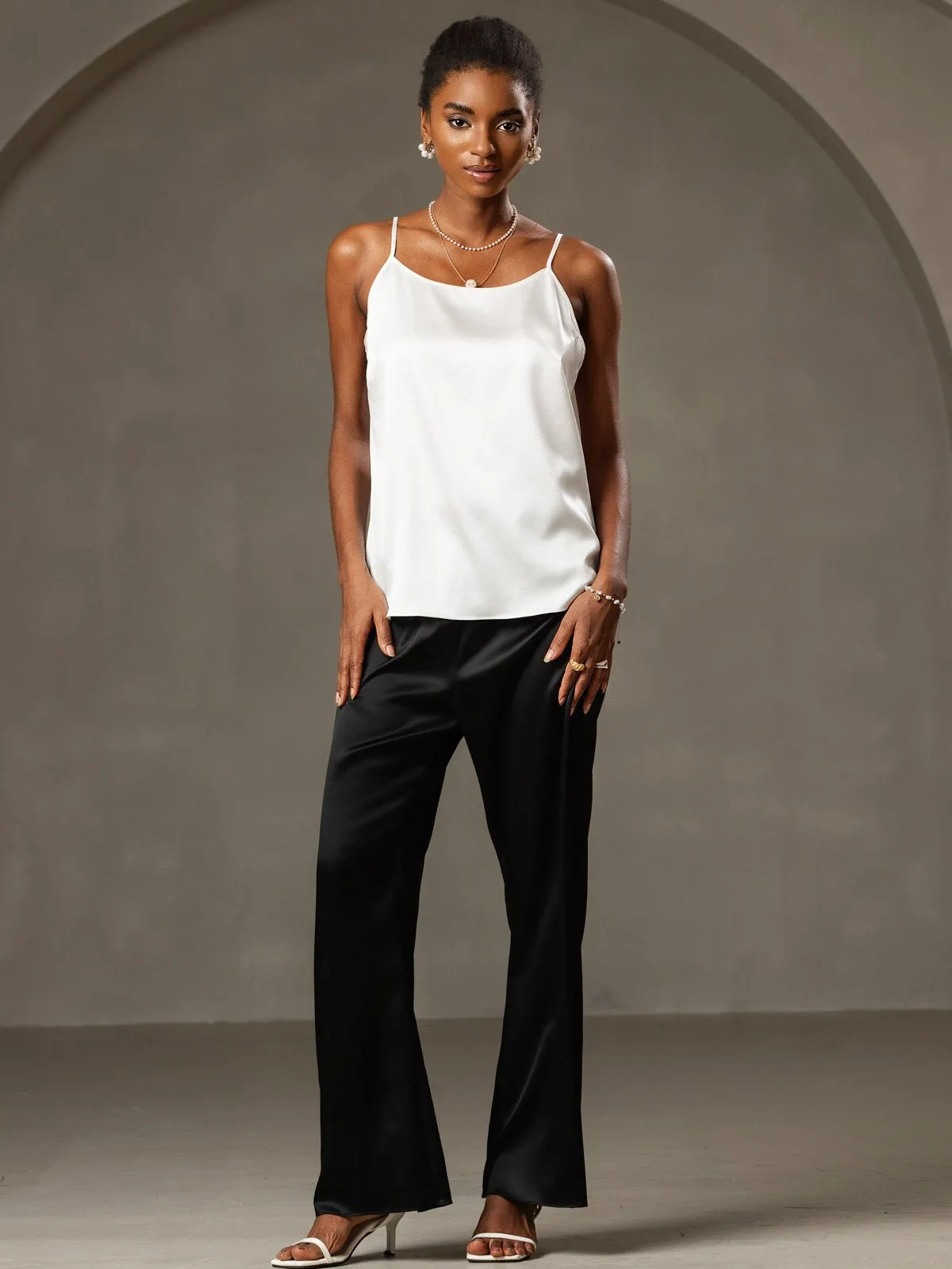 19Momme Silke-Spaghettistropper Camisole-top