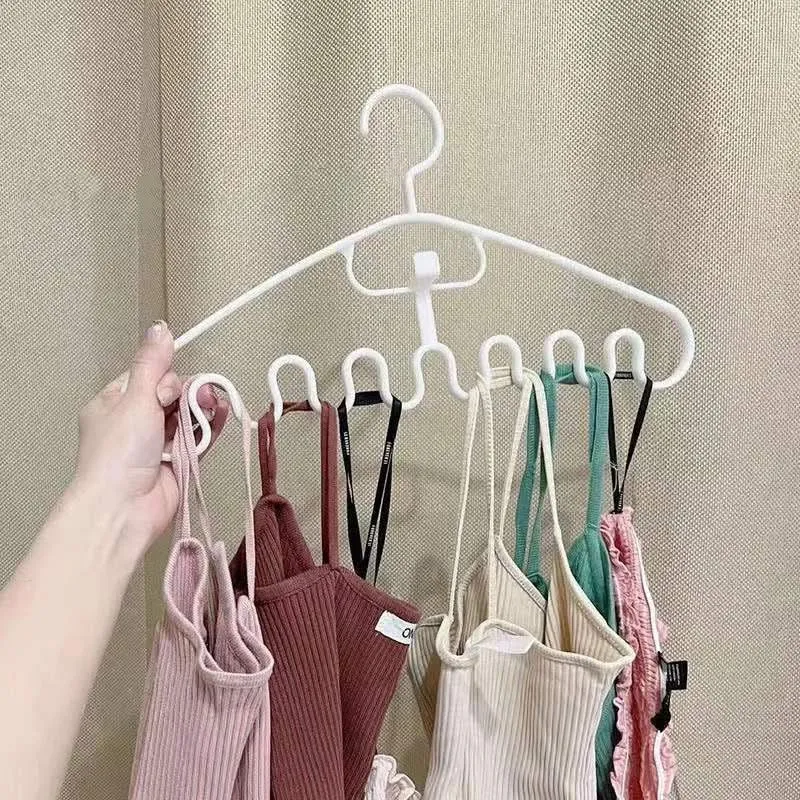 2-Pack Wave-Shaped Plastic Hanger Racks