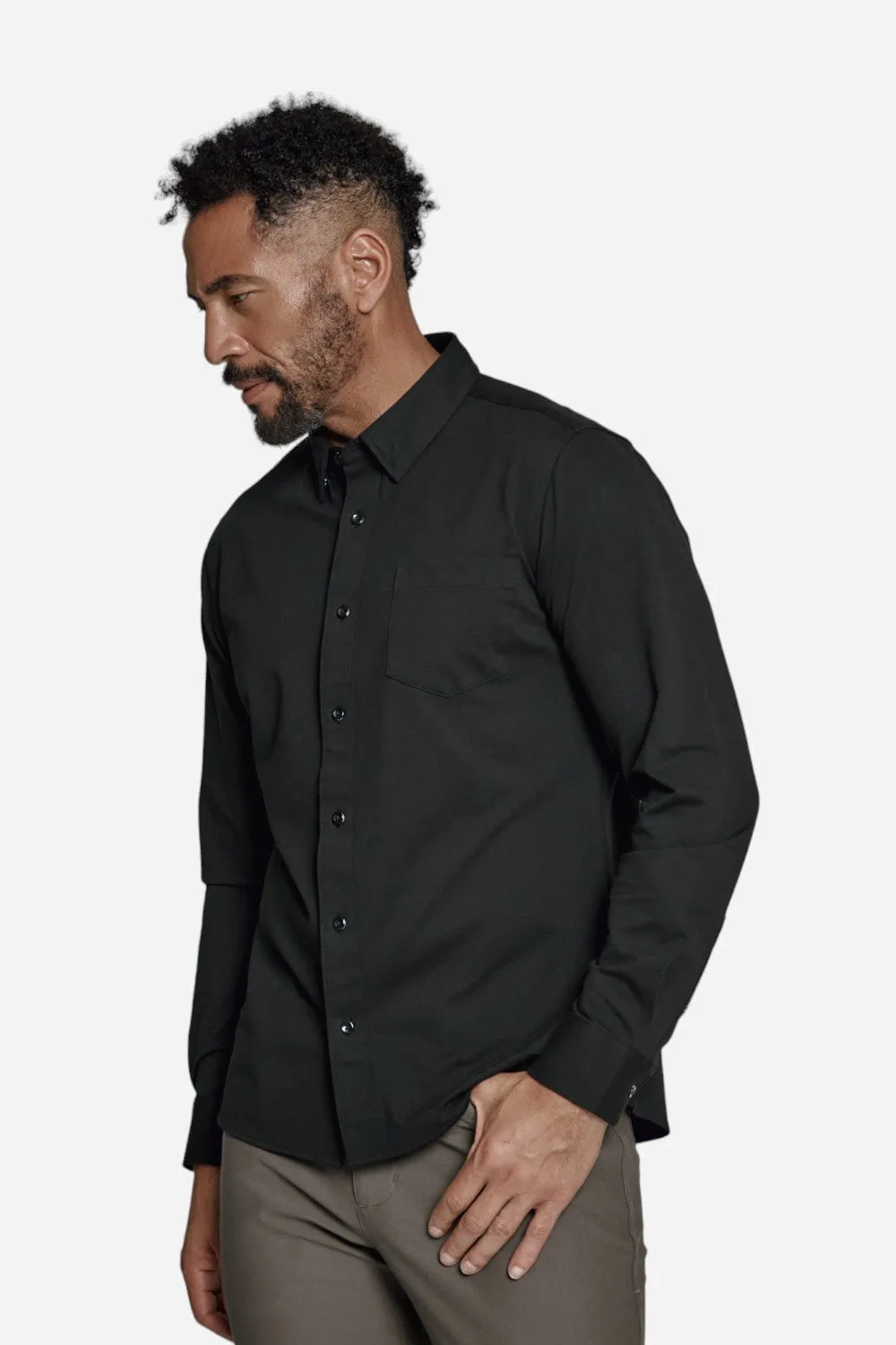7 Diamonds Oxford Stretch Black