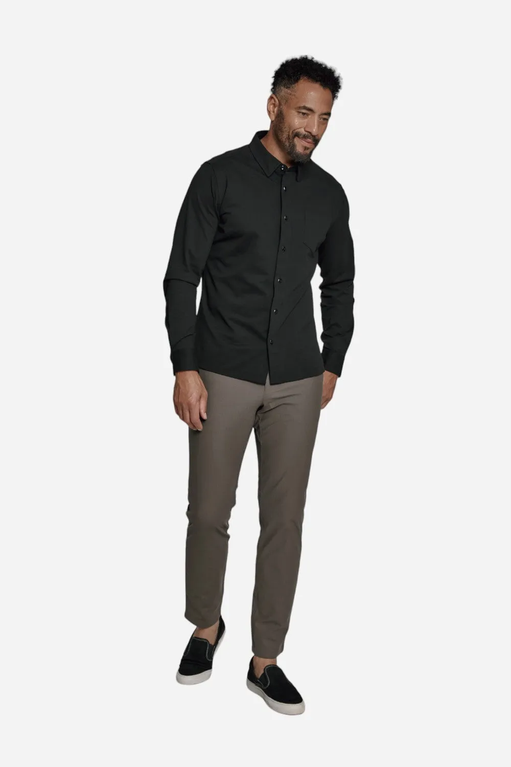 7 Diamonds Oxford Stretch Black