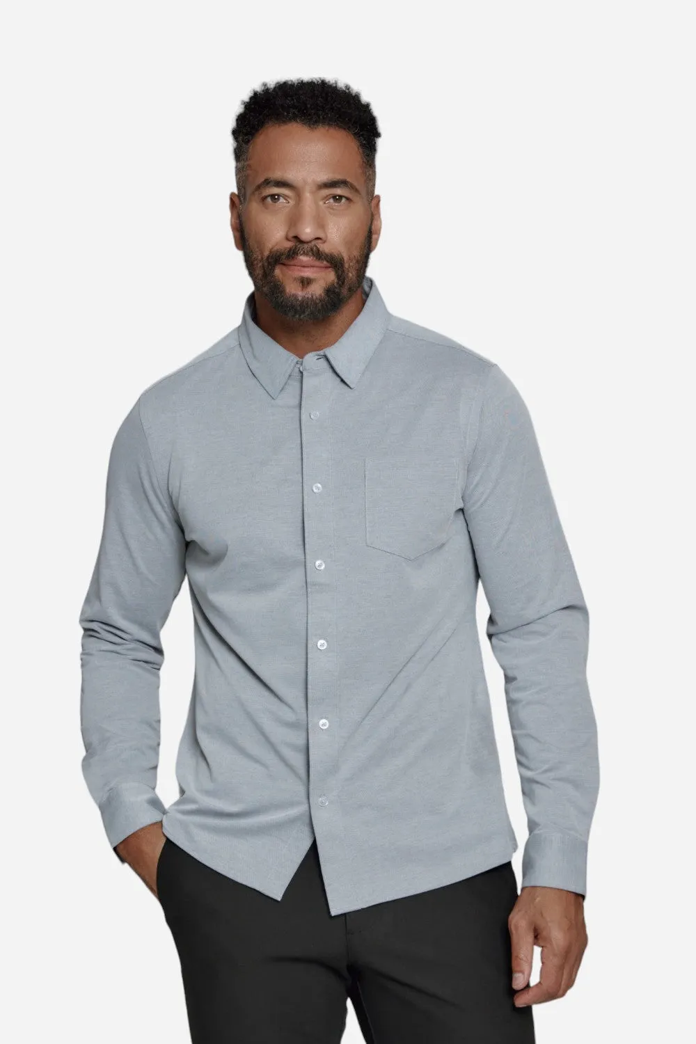 7 Diamonds Oxford Stretch Grey