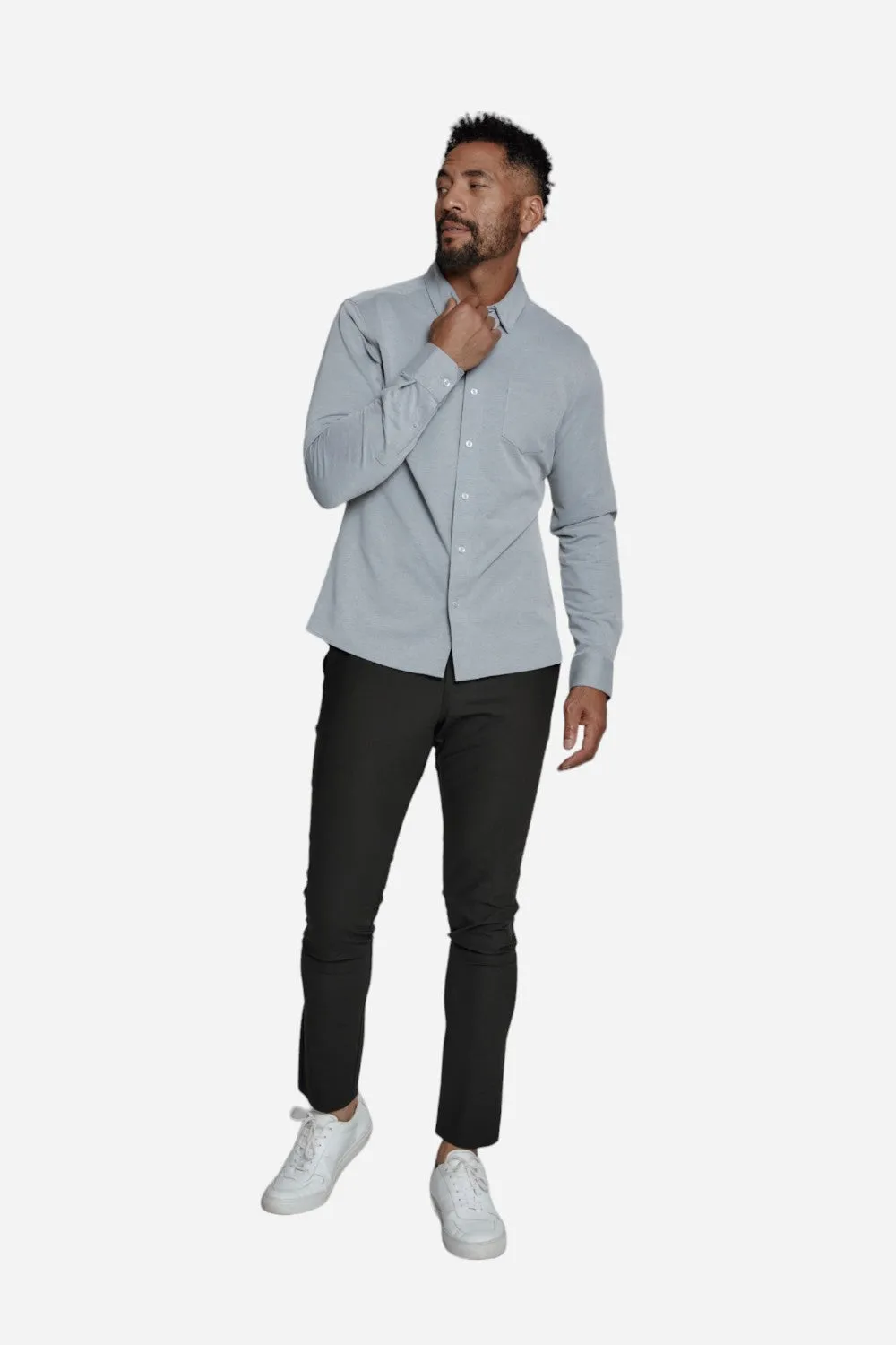 7 Diamonds Oxford Stretch Grey
