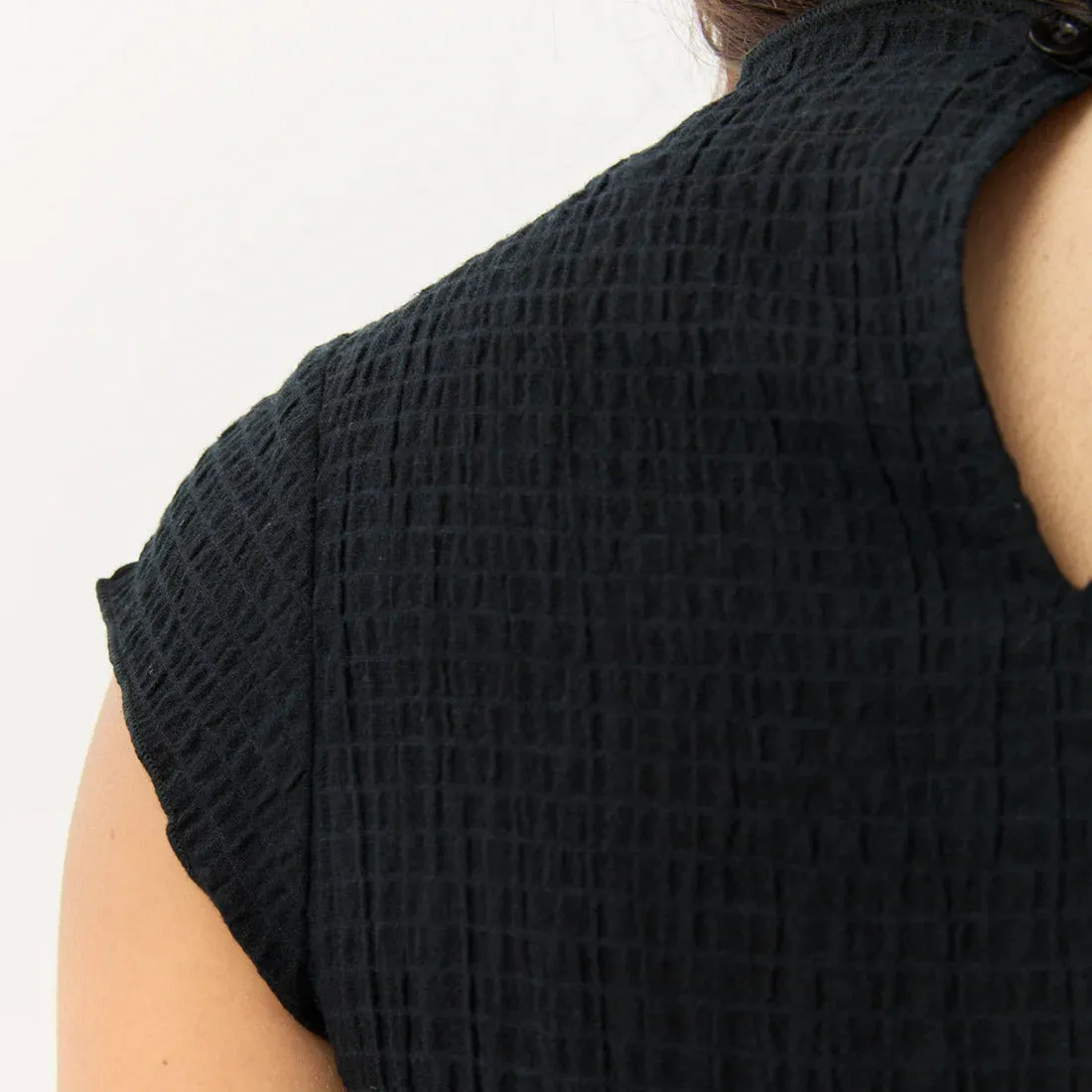 AFENDS Women's Focus Seersucker Top - Black