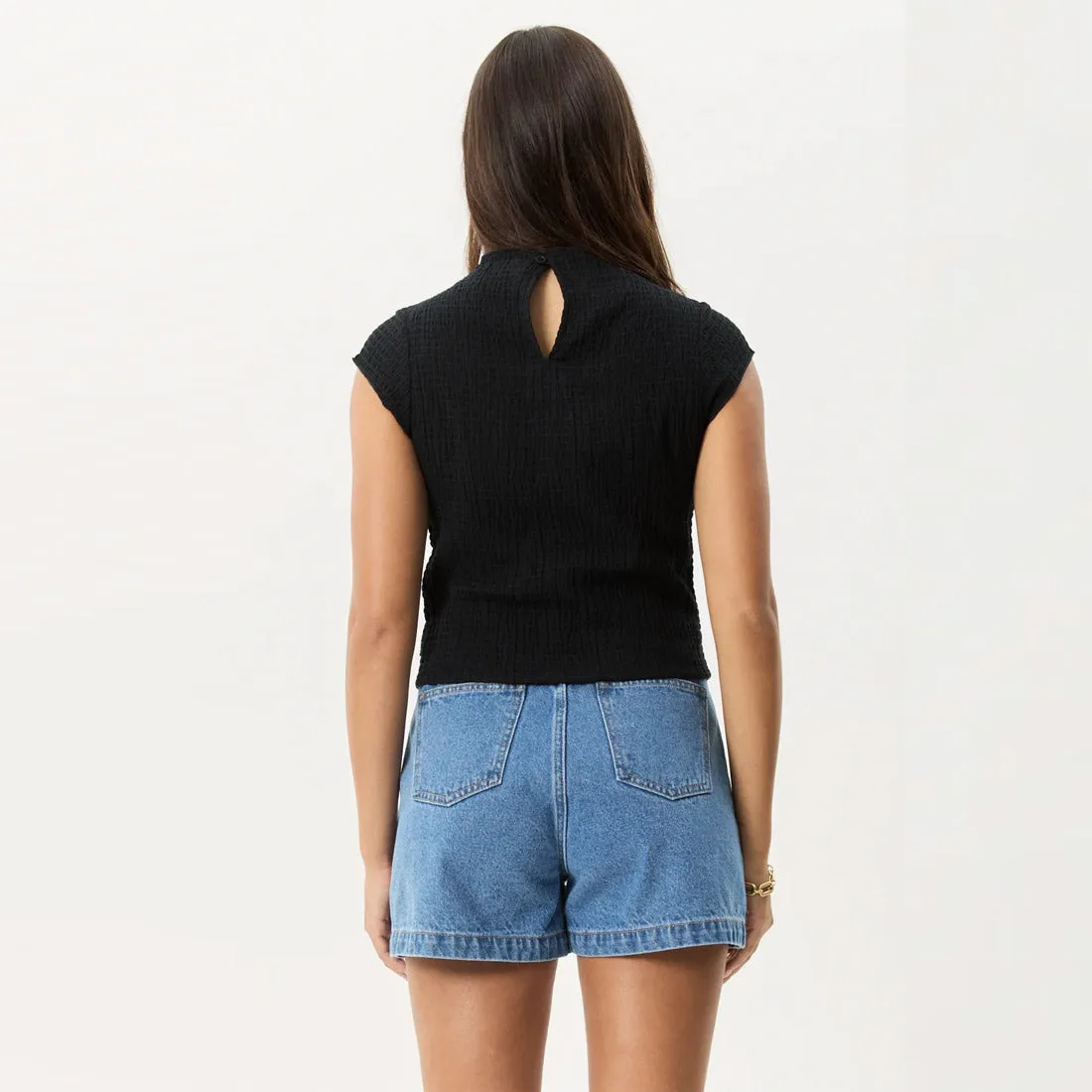 AFENDS Women's Focus Seersucker Top - Black