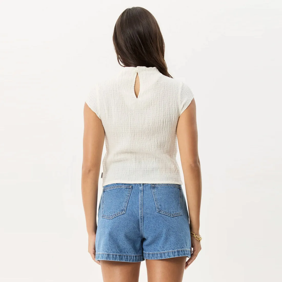 AFENDS Women's Focus Seersucker Top - Off White
