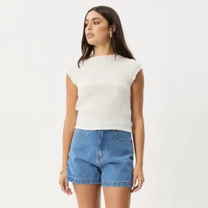 AFENDS Women's Focus Seersucker Top - Off White