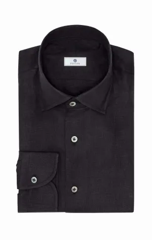 Albini Black Pure Linen Batiste