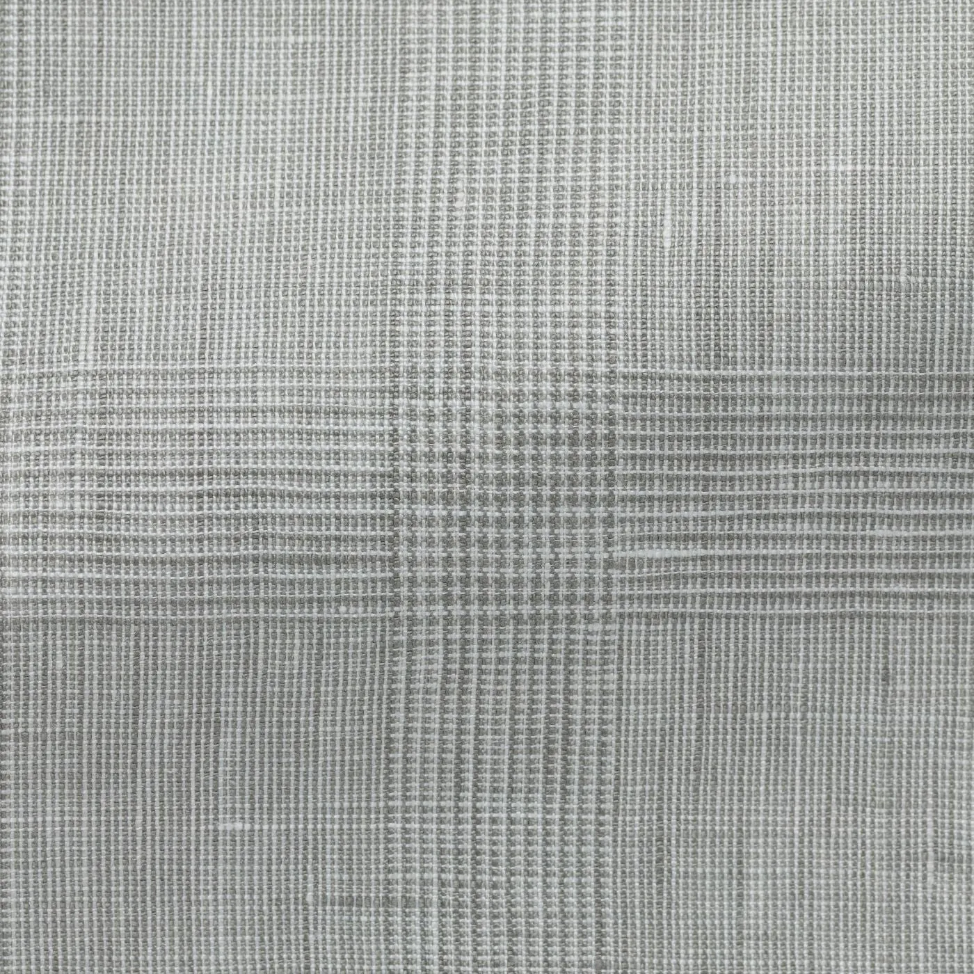 Albini Light Grey & White with Glencheck Pure Linen Batiste