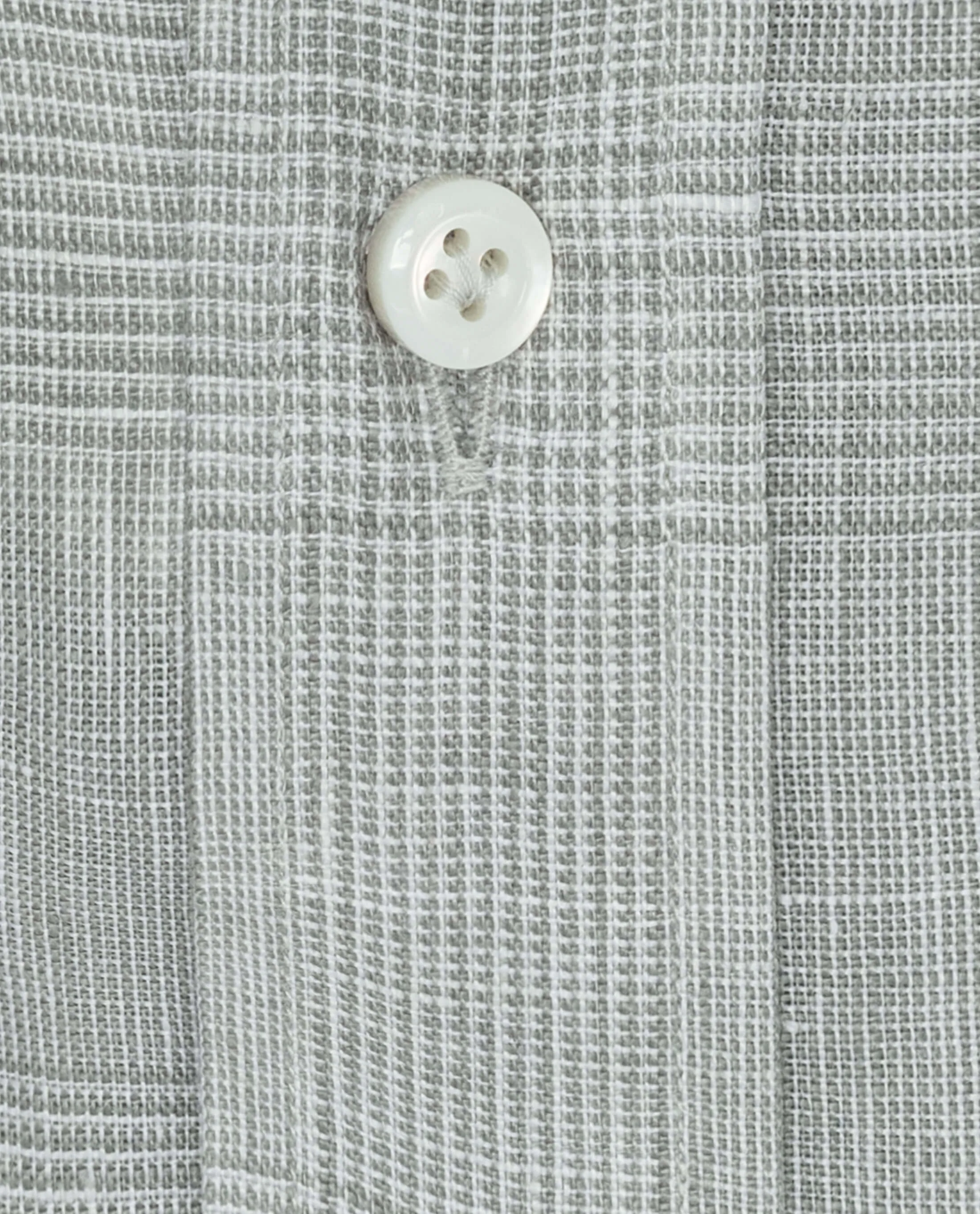 Albini Light Grey & White with Glencheck Pure Linen Batiste