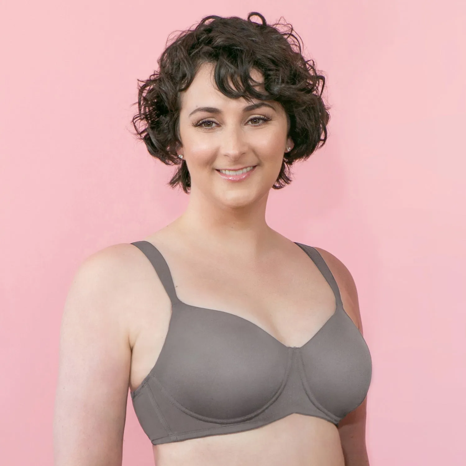 American Breast Care 516 Silhouette Bra, Cool Grey | Grey Mastectomy Bra