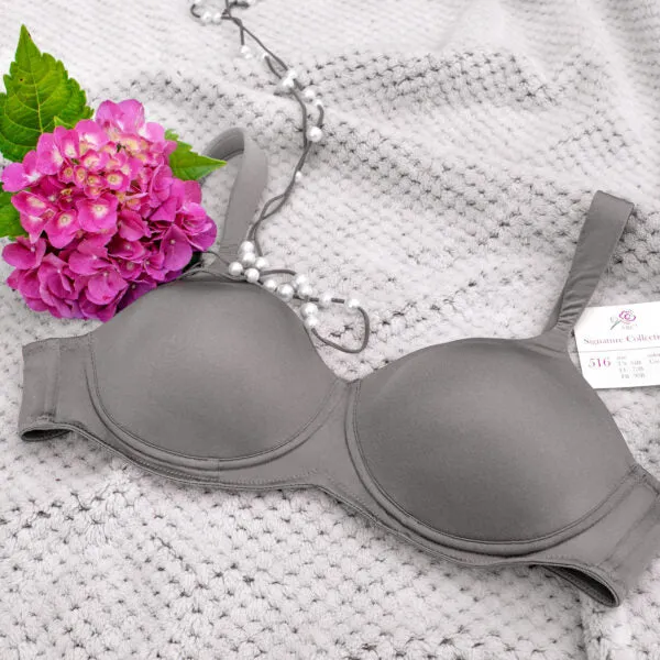 American Breast Care 516 Silhouette Bra, Cool Grey | Grey Mastectomy Bra