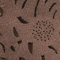 AMERICAN RAG Womens Beige Perforated Cushioned Slip Resistant Glia Round Toe Block Heel Zip-Up Shootie M