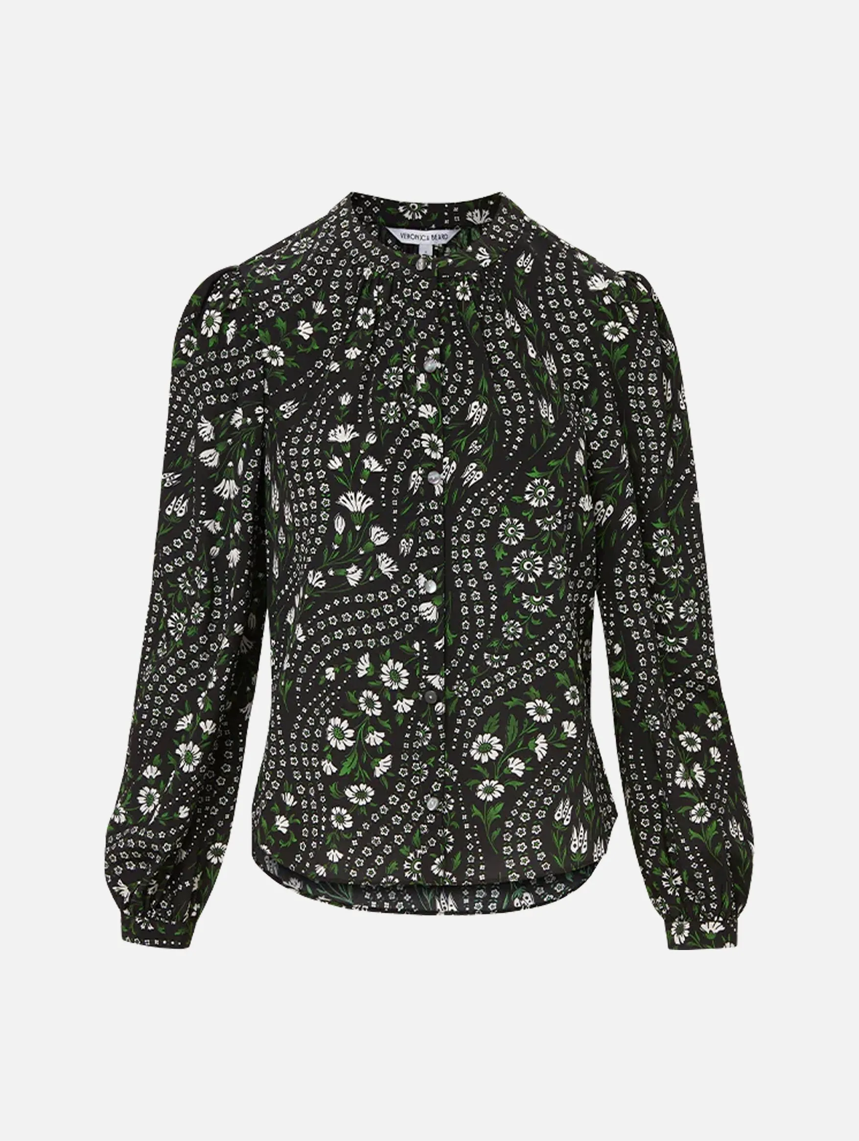 Ashlynn Silk Top in Black Multi