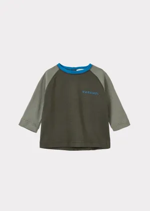 AXEL BABY T-SHIRT - KHAK / SOFT GREEN / BLUE