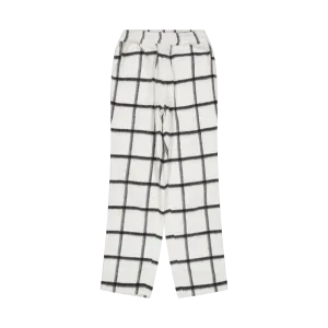 Bafaka - Plaid Trousers White Chekpattern