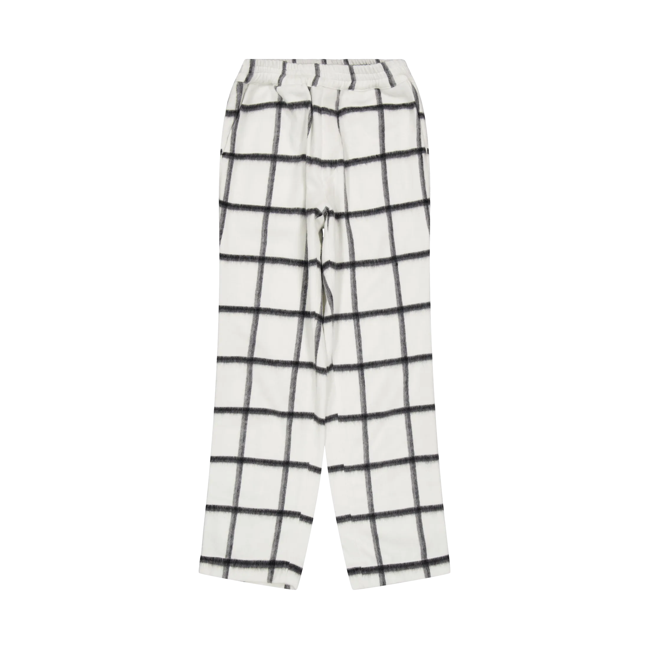 Bafaka - Plaid Trousers White Chekpattern