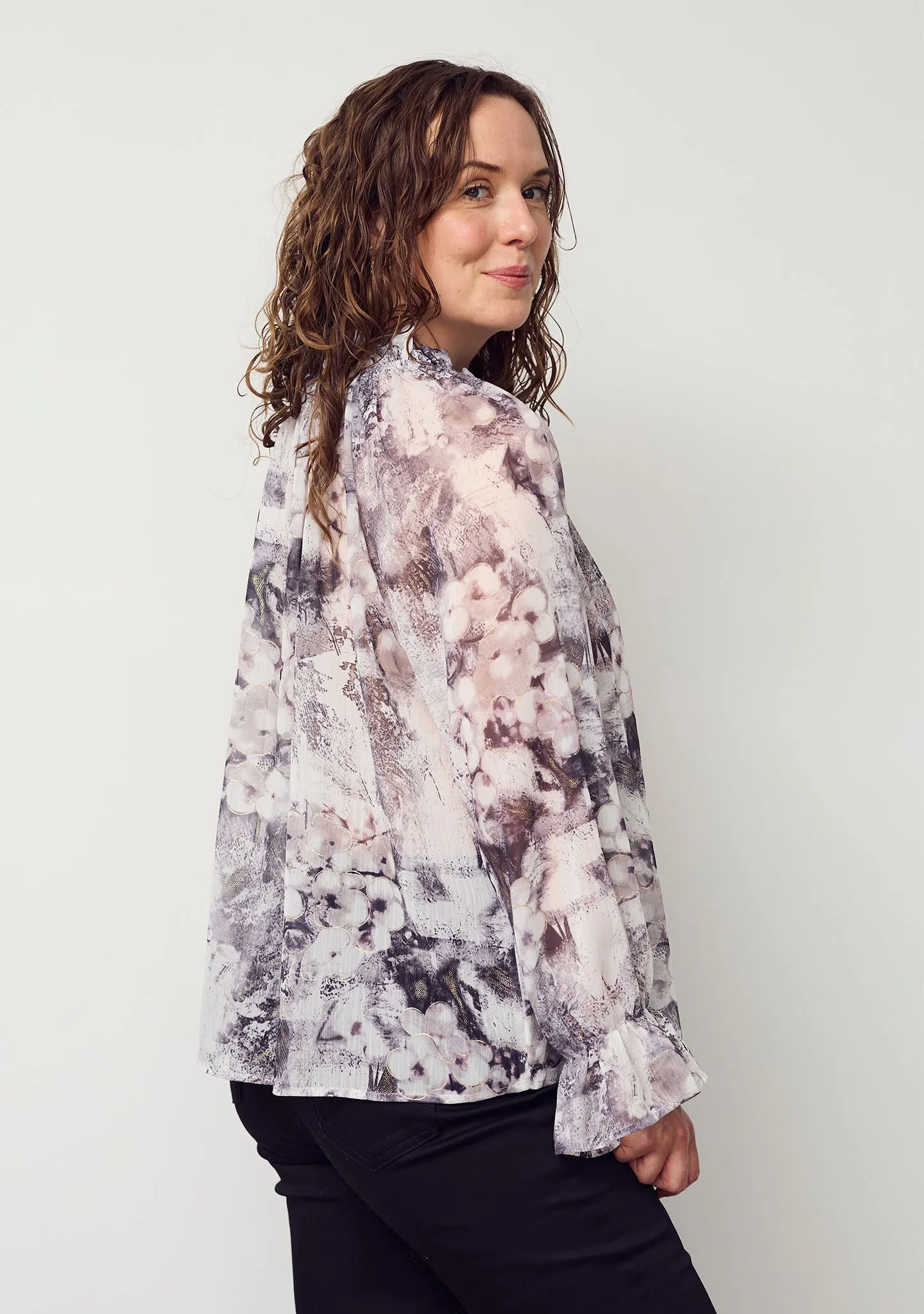 Beate Blouse - Golden Grey