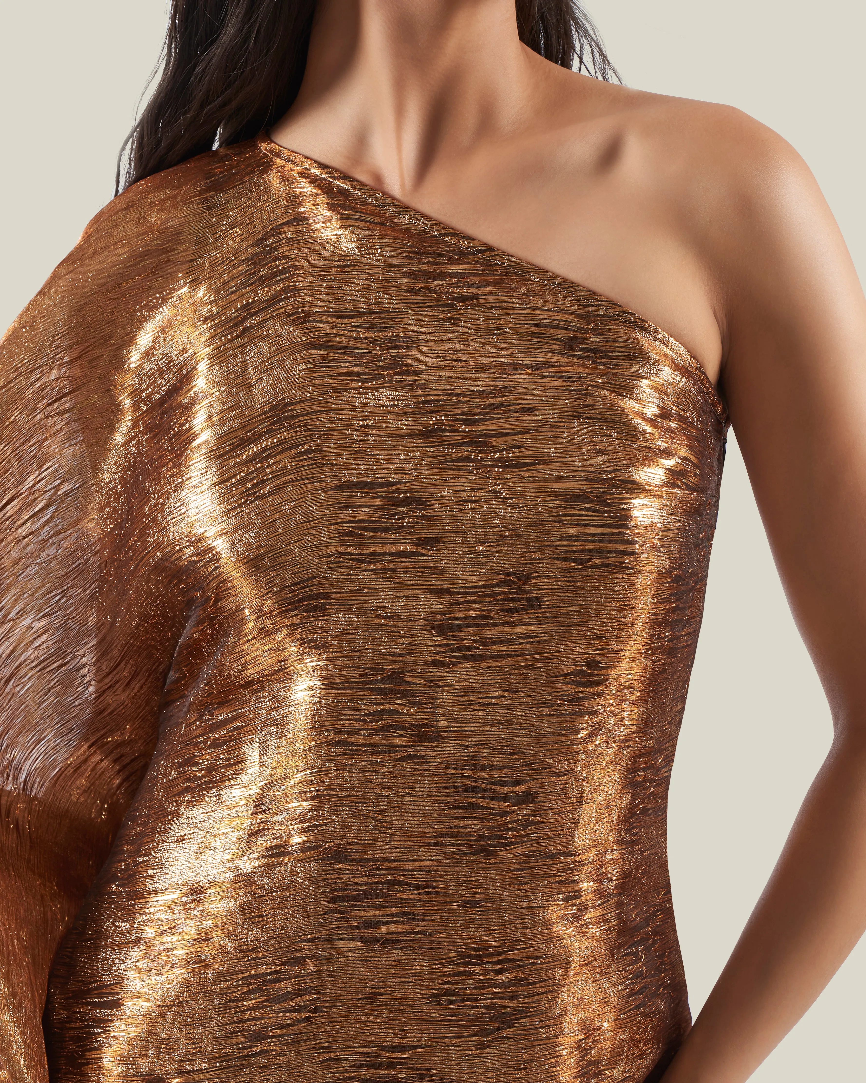 Betsy Metallic Dress in Gold