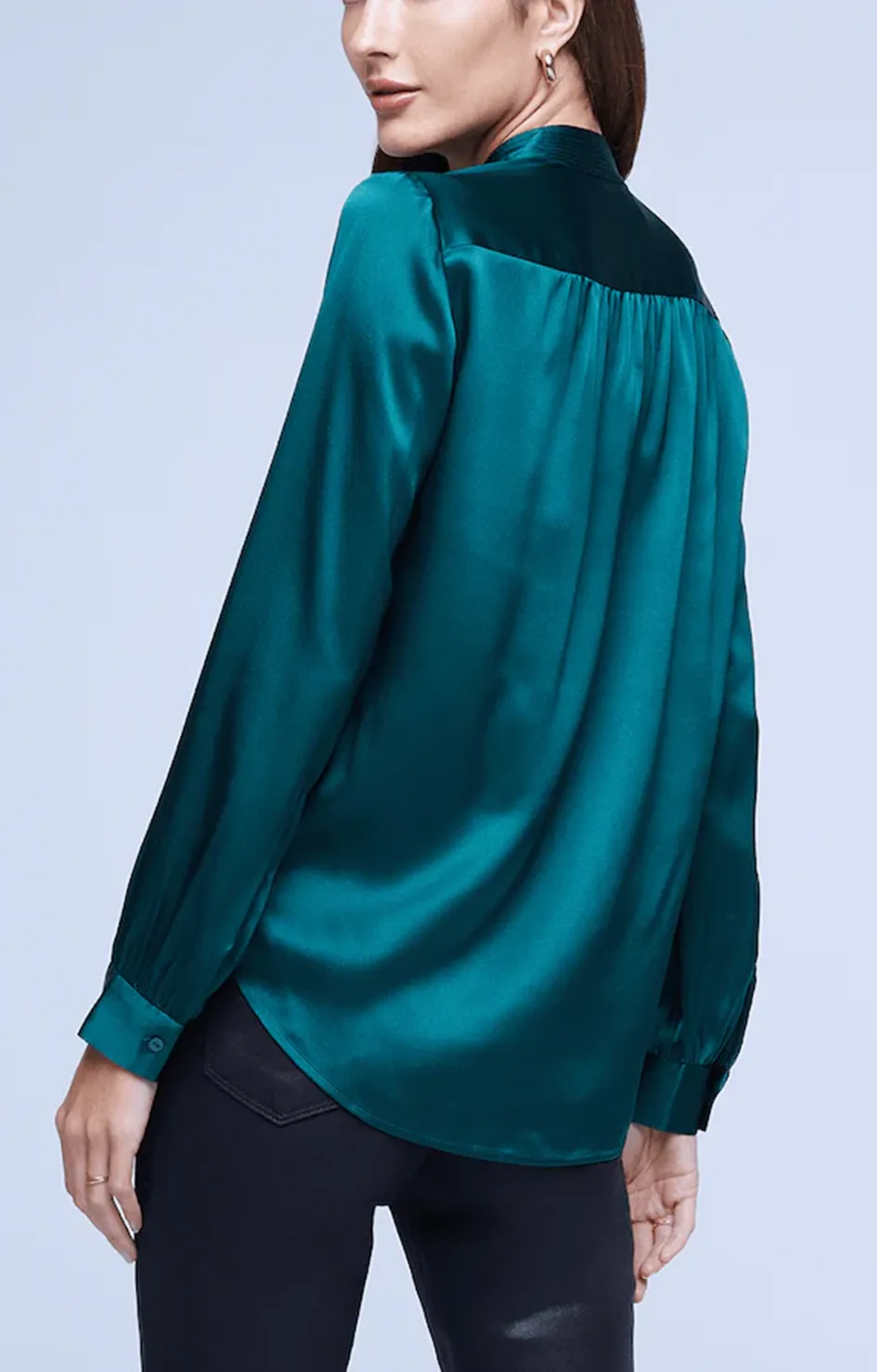 Bianca Blouse - Botanical Green