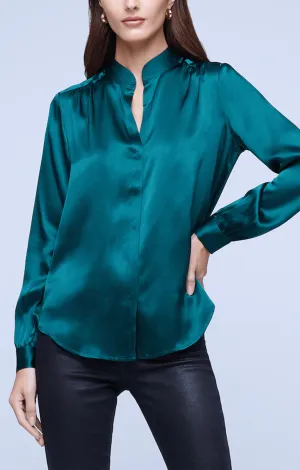 Bianca Blouse - Botanical Green