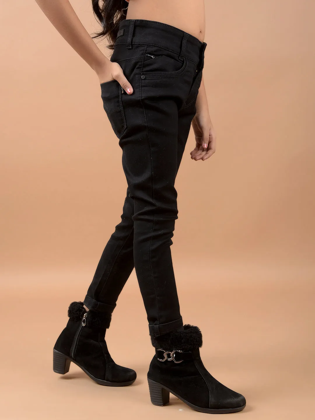 Black Skinny Stretchable Jeans