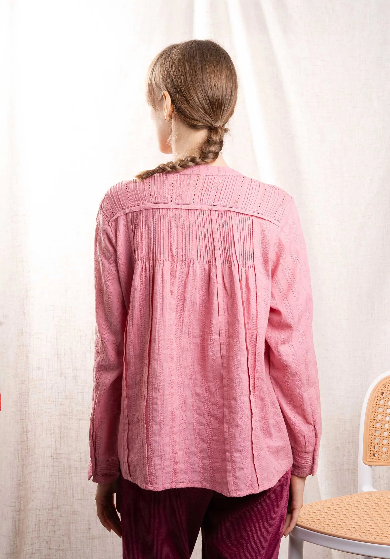 Blouse Natsumi 3hva91-v09114 Rose-Indien