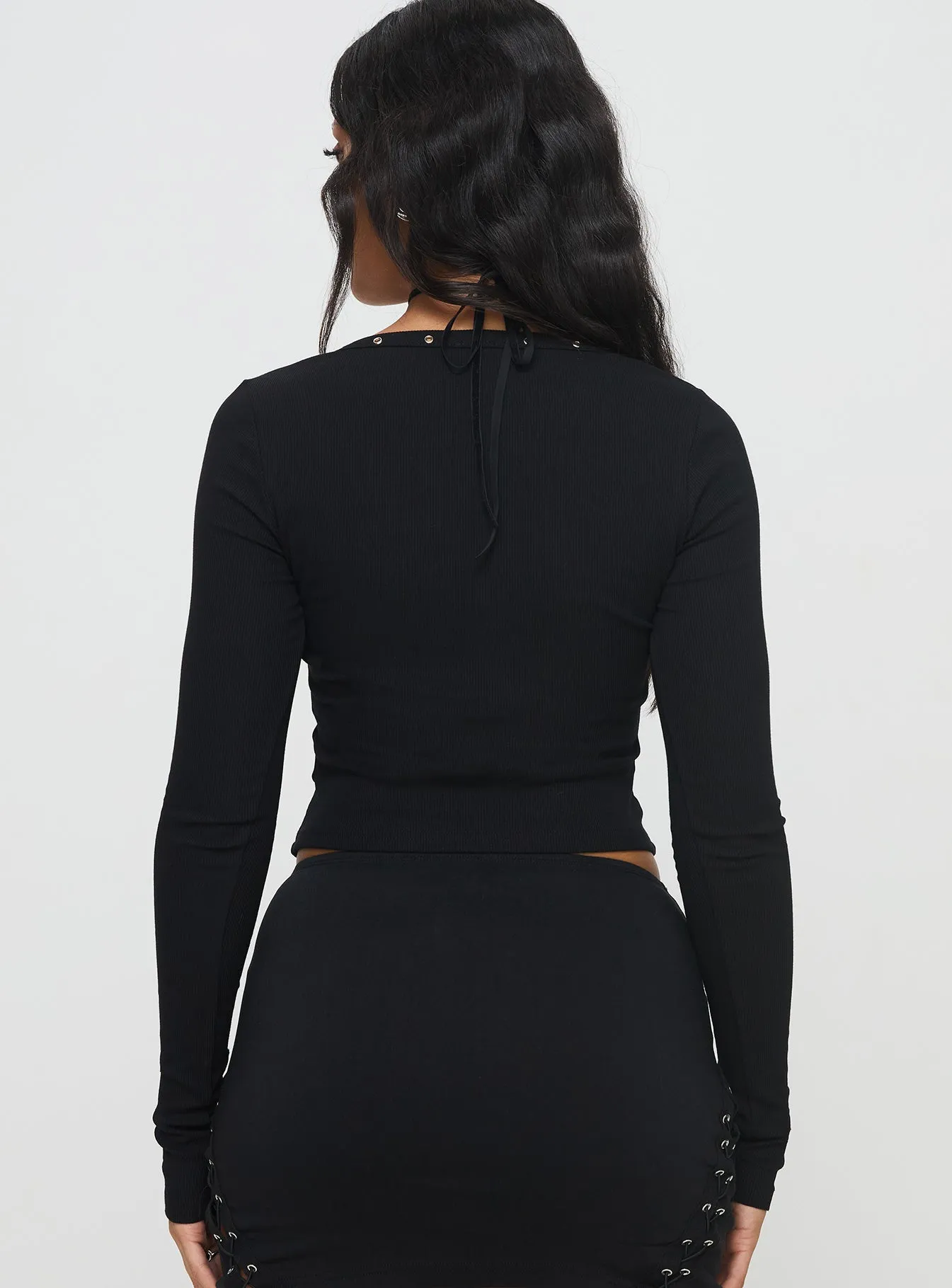 Brea Long Sleeve Top Black