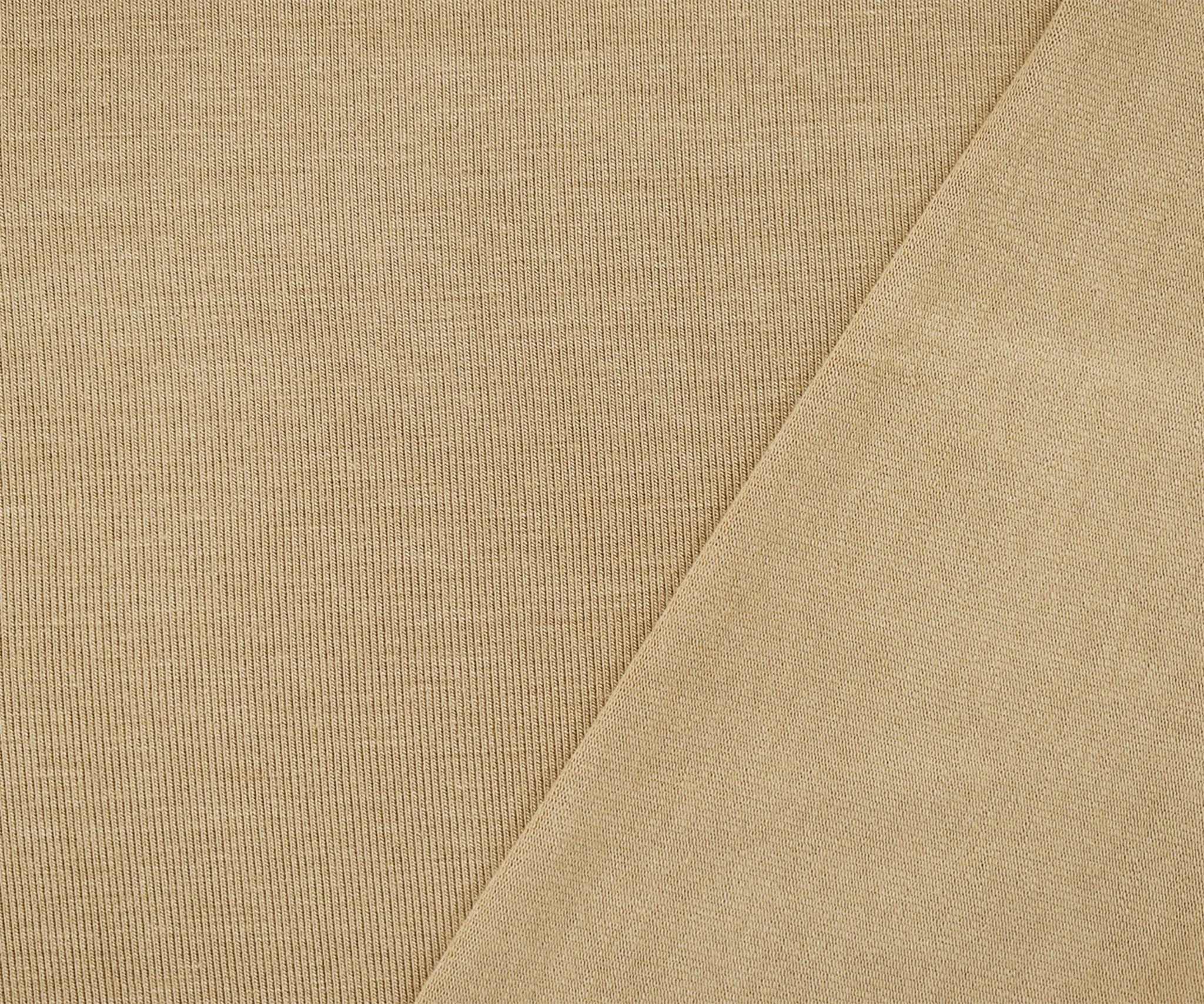 Brown Bamboo Solid Stretch Jersey Knit Fabric
