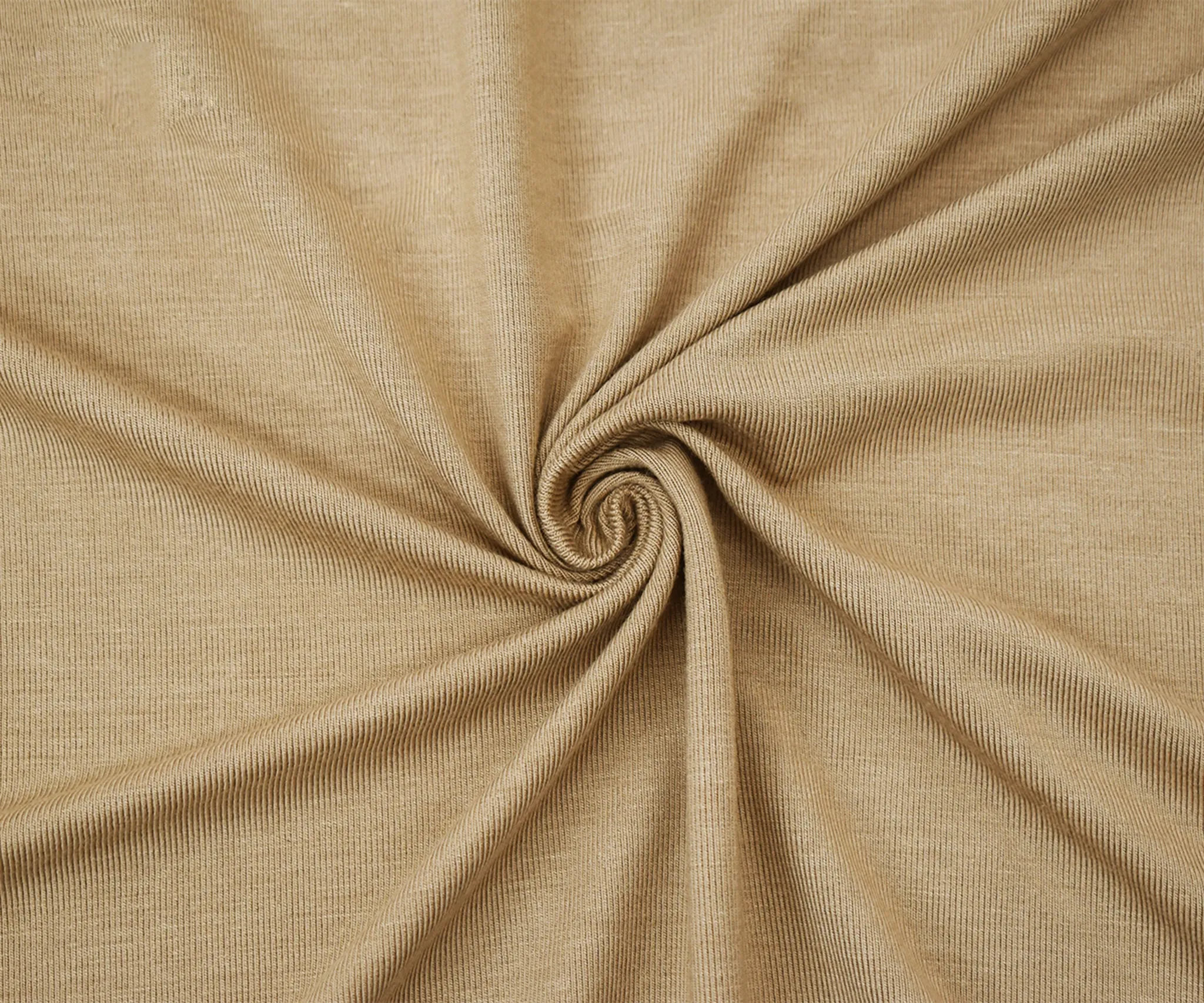 Brown Bamboo Solid Stretch Jersey Knit Fabric