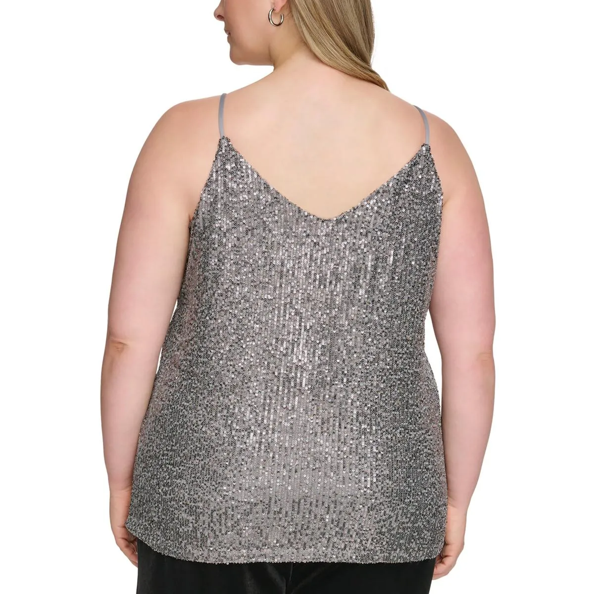 Calvin Klein Womens Plus   Sequined Workday Camisole