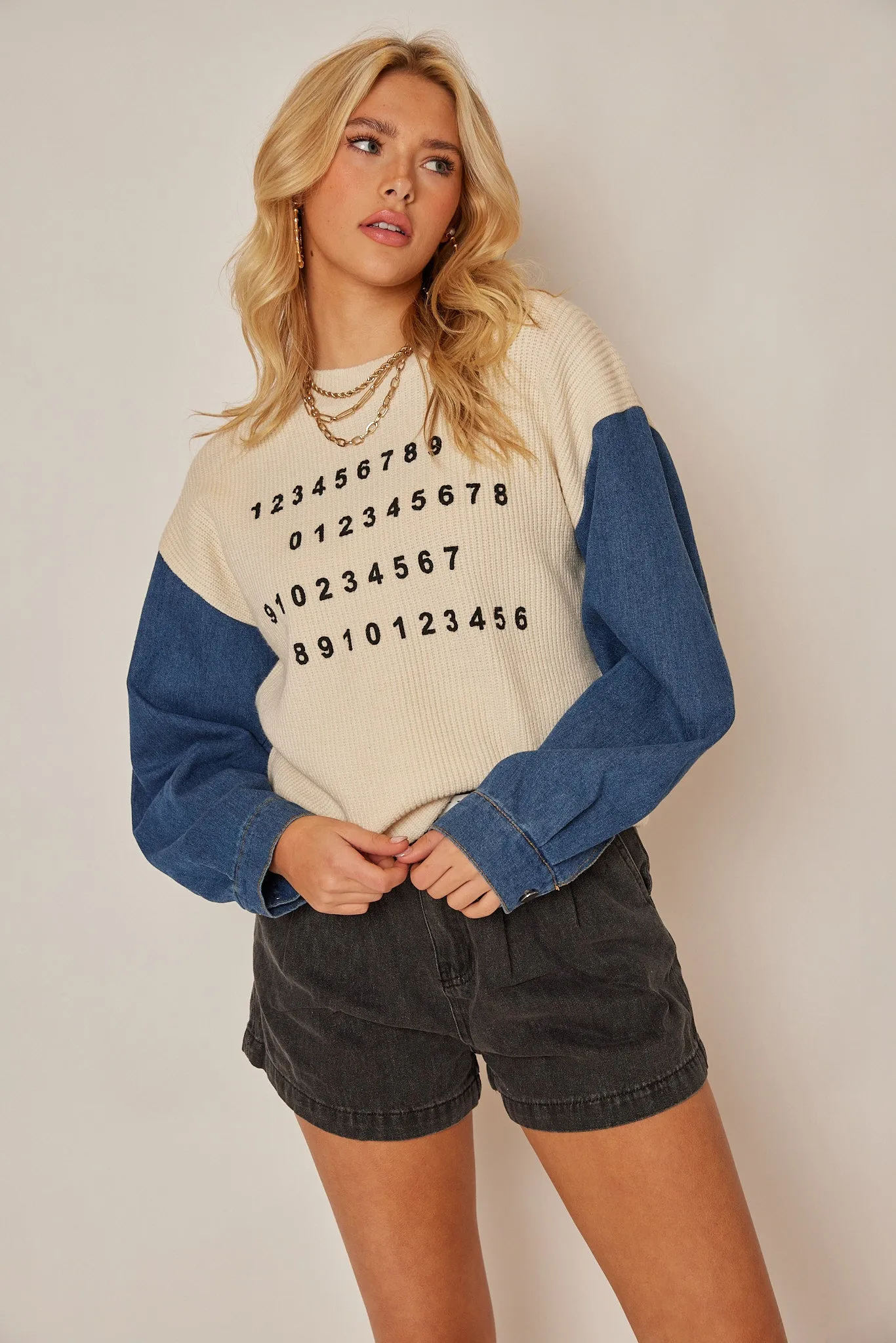 Carly Number Sweater