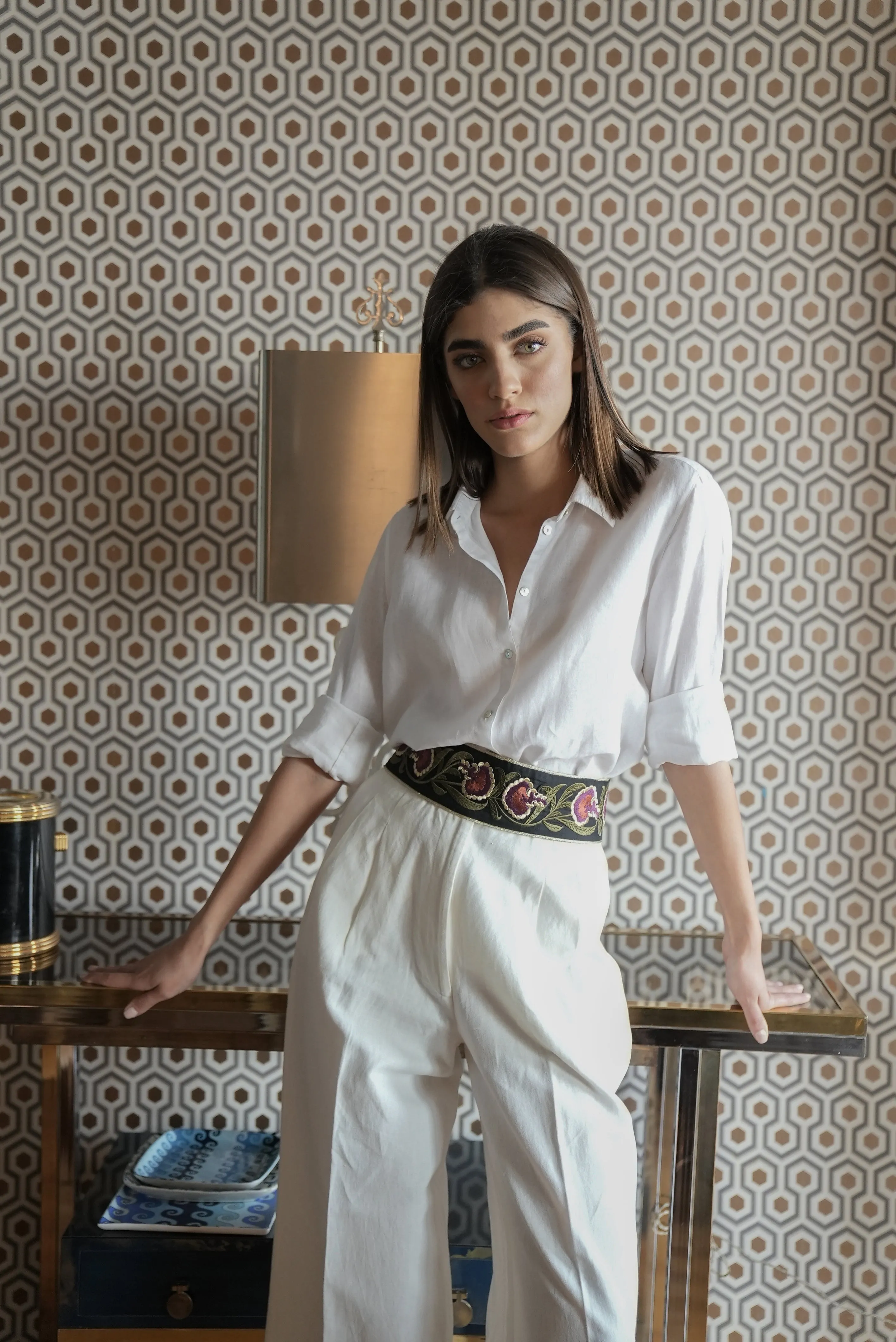 Carnation Belt - Purple/Black