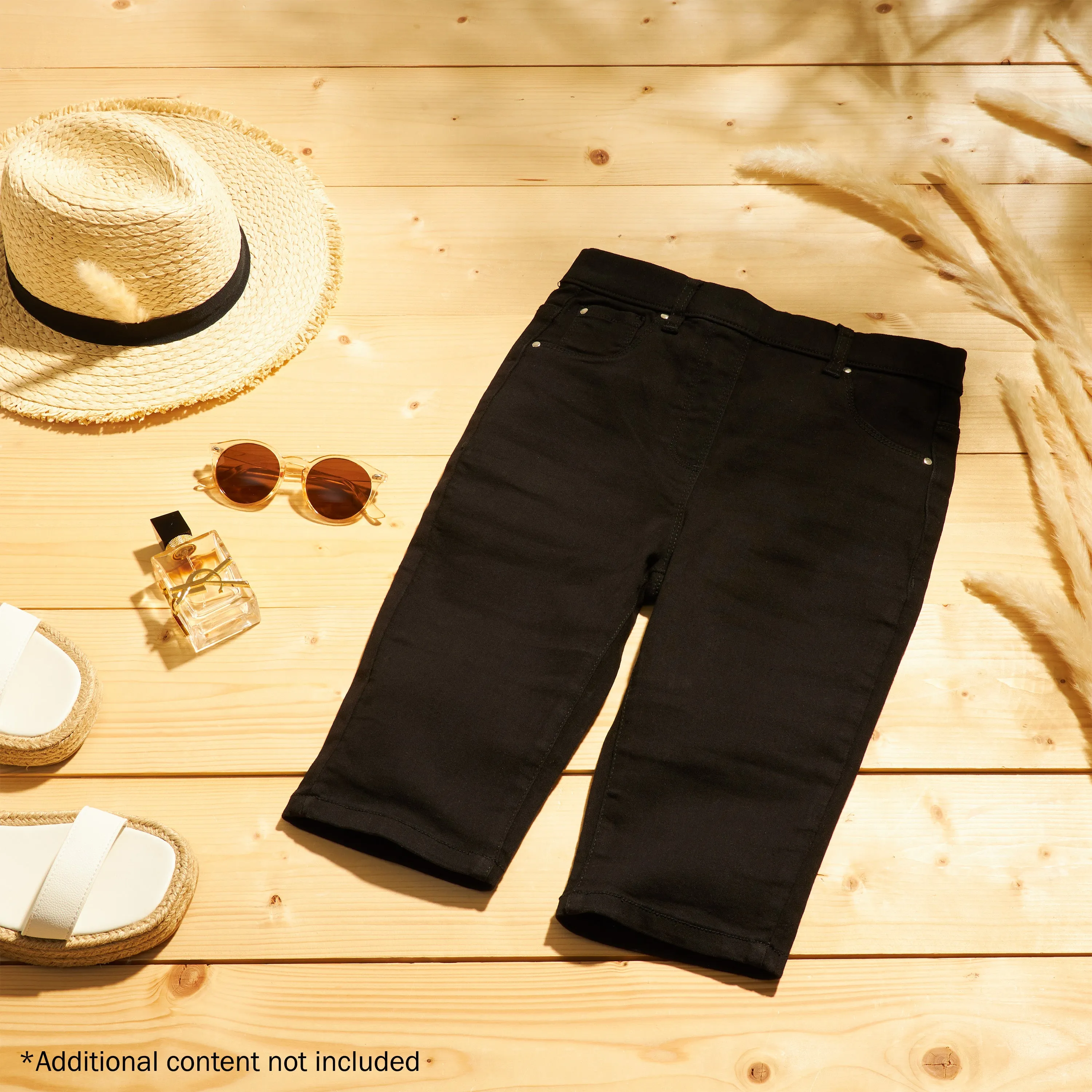CityComfort Shorts - Jegging Denim Shorts for Women Knee Length