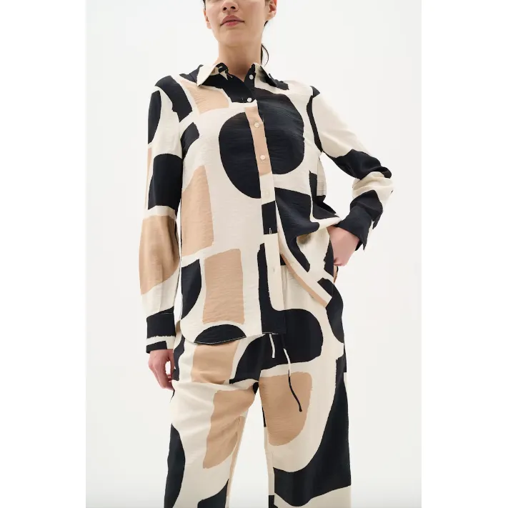 Comino Shirt Camel/Black