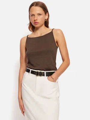 Cotton Luxe Tank | Brown