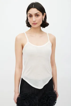 Cream Cashmere Knit Tank