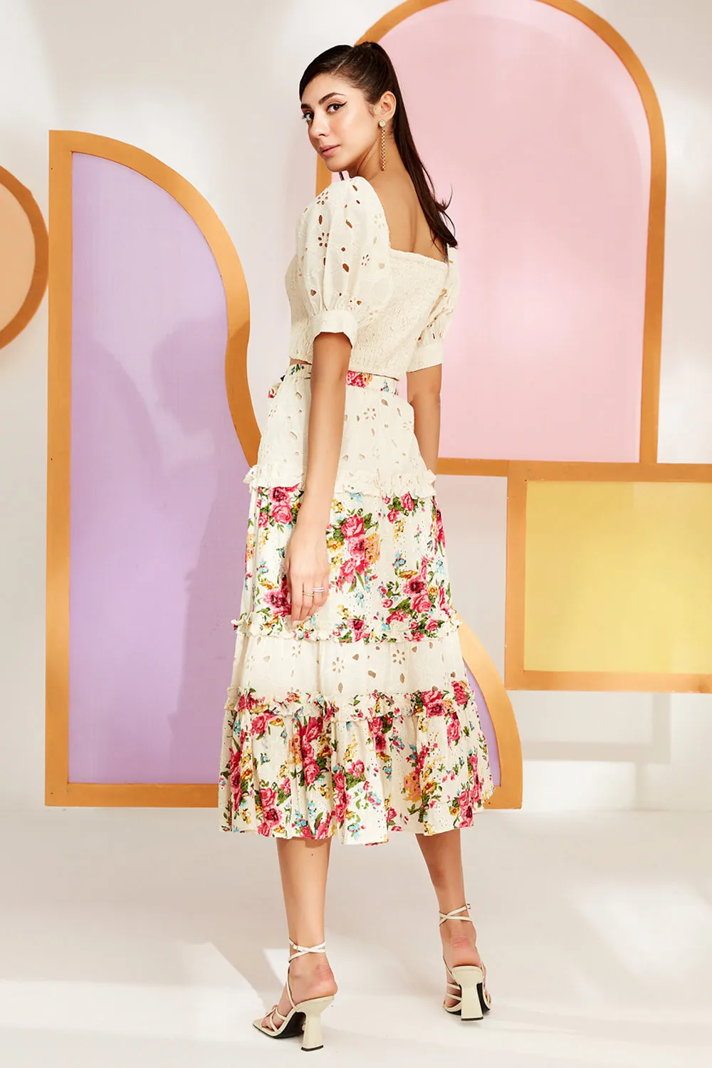 Creme Broderie Blouse