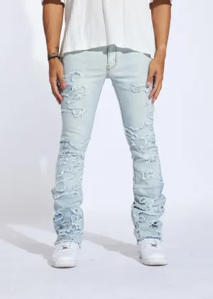 Crysp Denim Jeans - Raven Stacked - Light Blue  - CRYSPR241-003