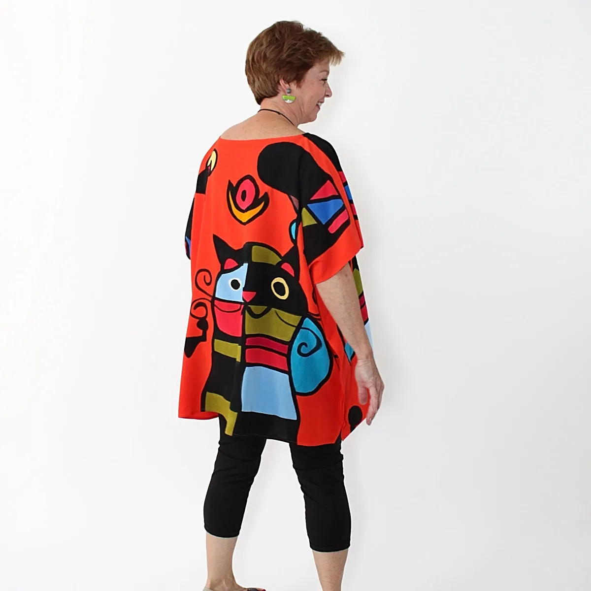 Cubism Cat Blouse